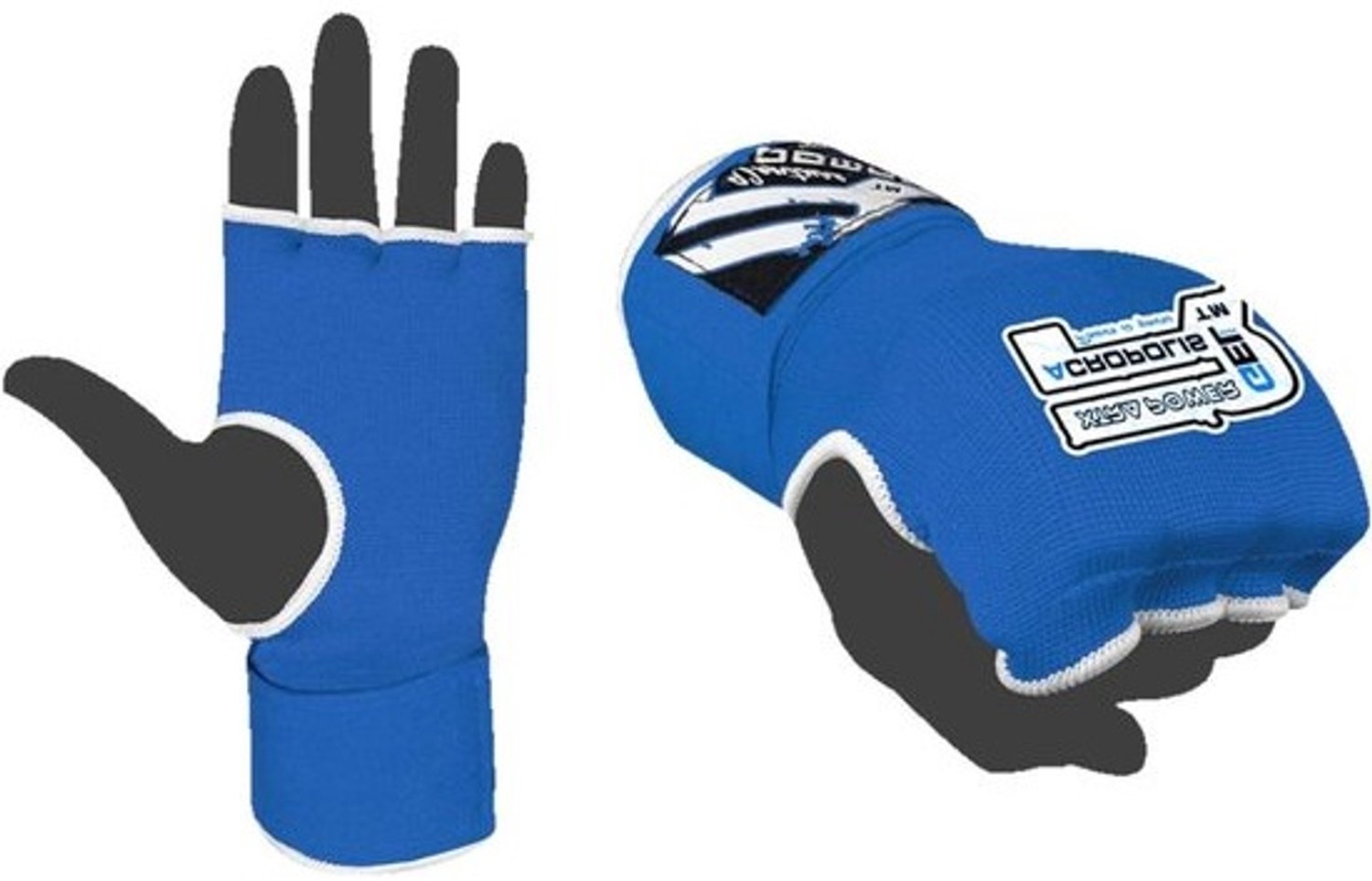 Bokshandschoenen Binnen - Hand Wraps Boksen - Vechtsporttraining - Gelvulling Knokkels - 1 Meter - Blauw