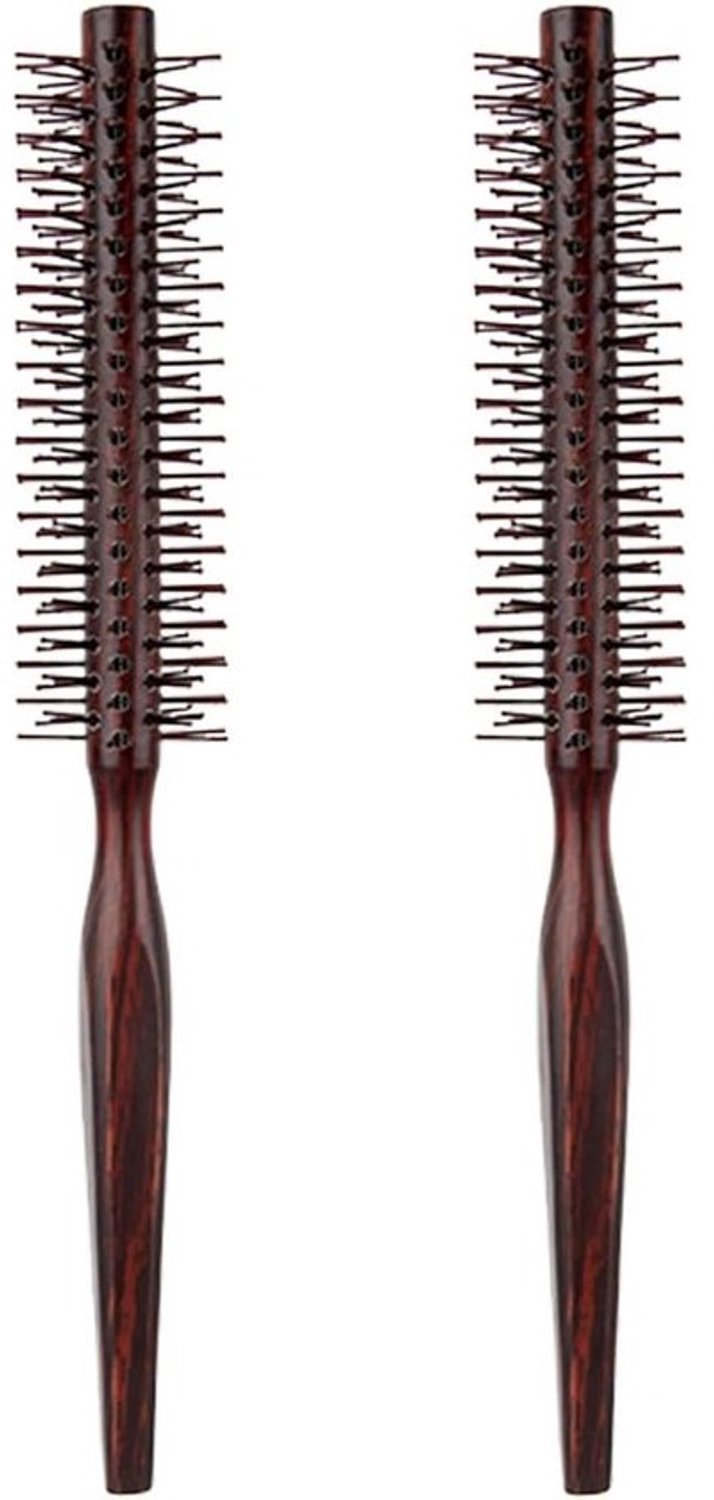Haarkam Set - Houten kammen - Haarstyling - Duurzaam houten handvat - 2 stuks 21 cm - Roodbruin
