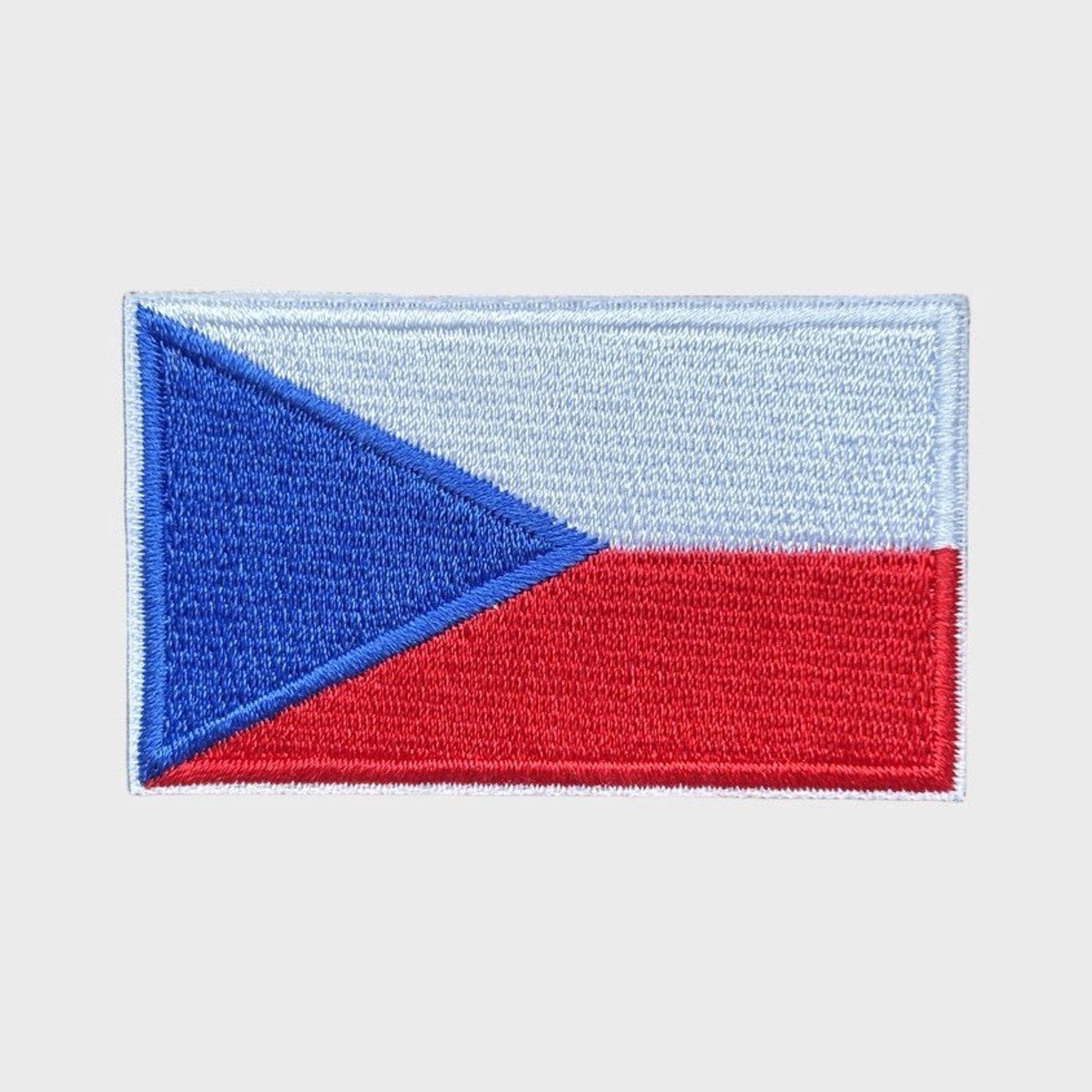 Patchy® – Tsjechische vlag Strijk Embleem Patch 6.5 x 4 cm
