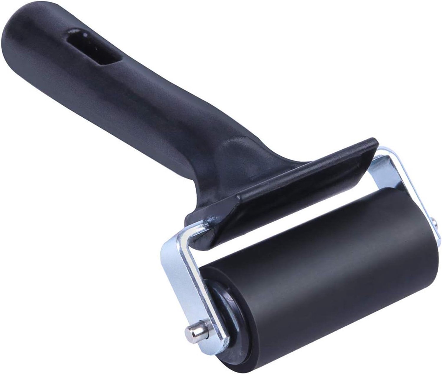 Rubber brayer roller 60mm - verfroller - knutselset - ideaal voor olieverfschilderijen - m-winkel