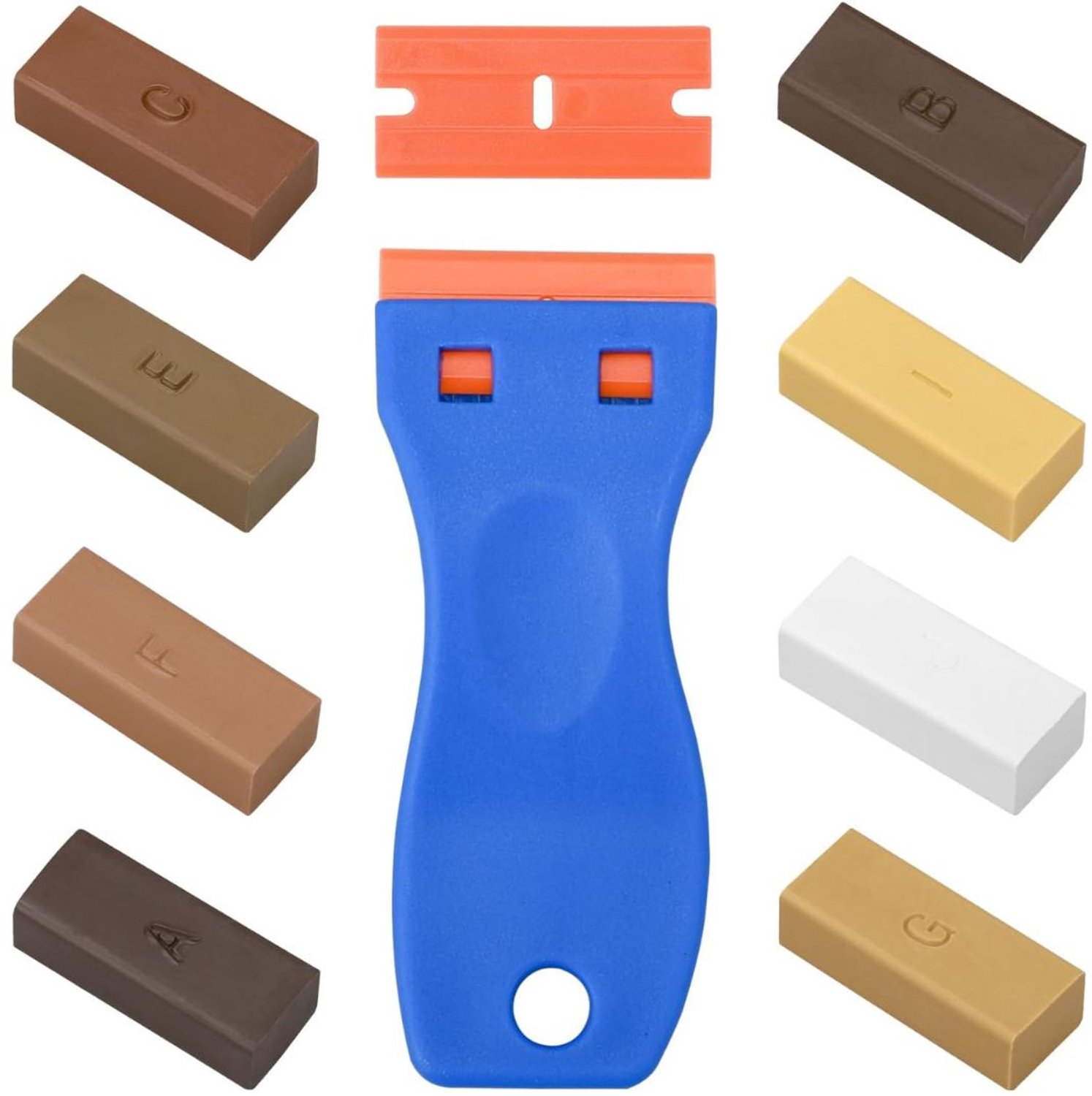 DailySupplies® Laminaat Reparatieset - Laminaatvuller - Vuller - Stiften Set - Bruin