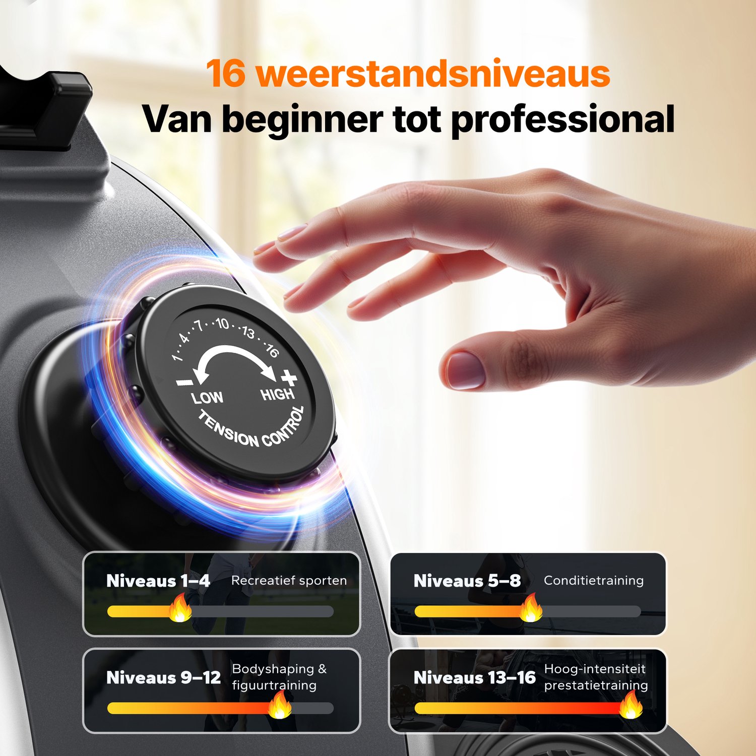 MERACH Smart Roeitrainer met 15.6" HD Scherm - Magnetische Roeifietser met 16 Weerstanden - Stil Dubbel Railsysteem - Max 158 kg - Bluetooth App thumbnail 6