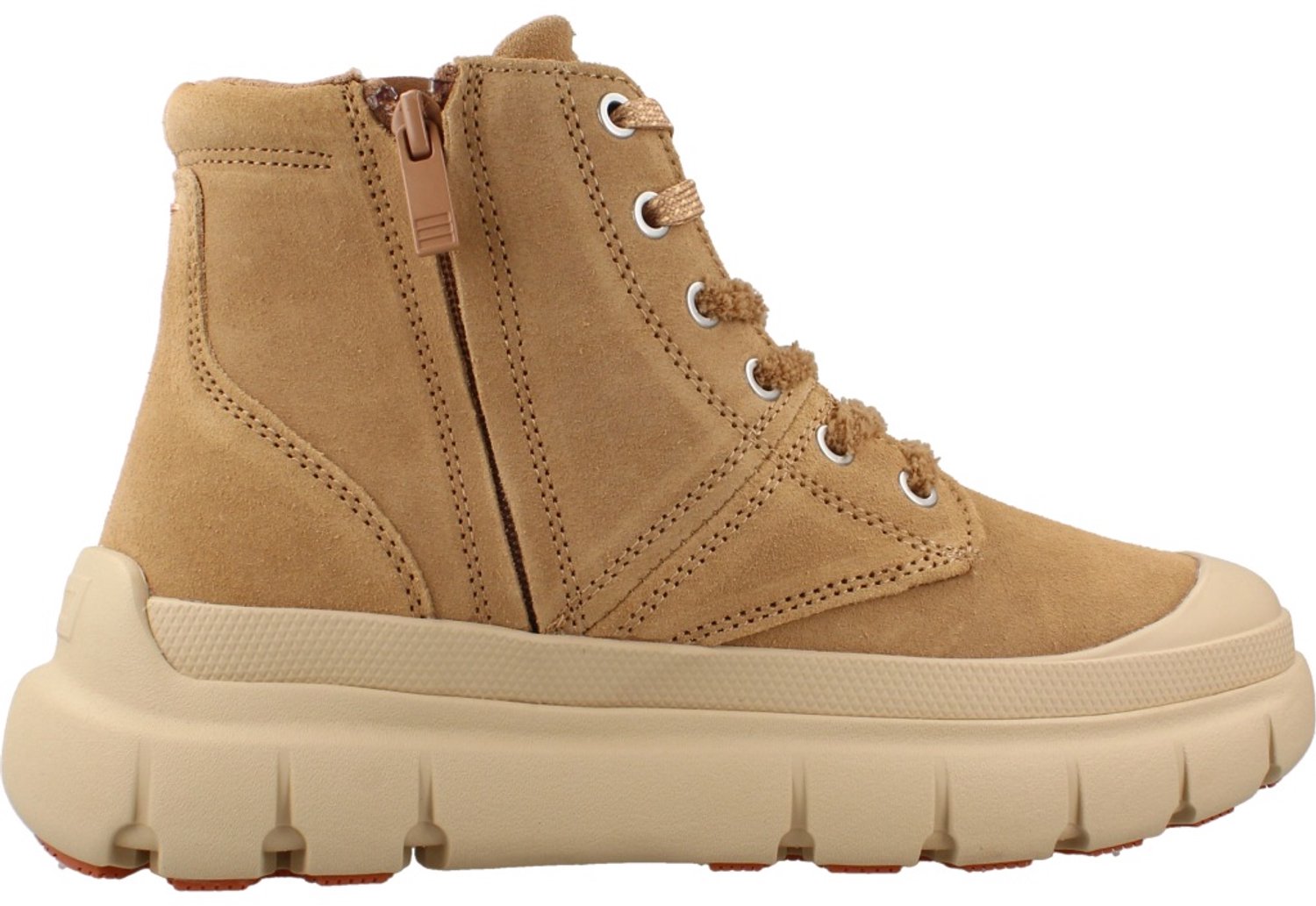 PALLADIUM 99553 252 BOTAS PALLAPOP HI ZIP SDE EU Lichtbruin