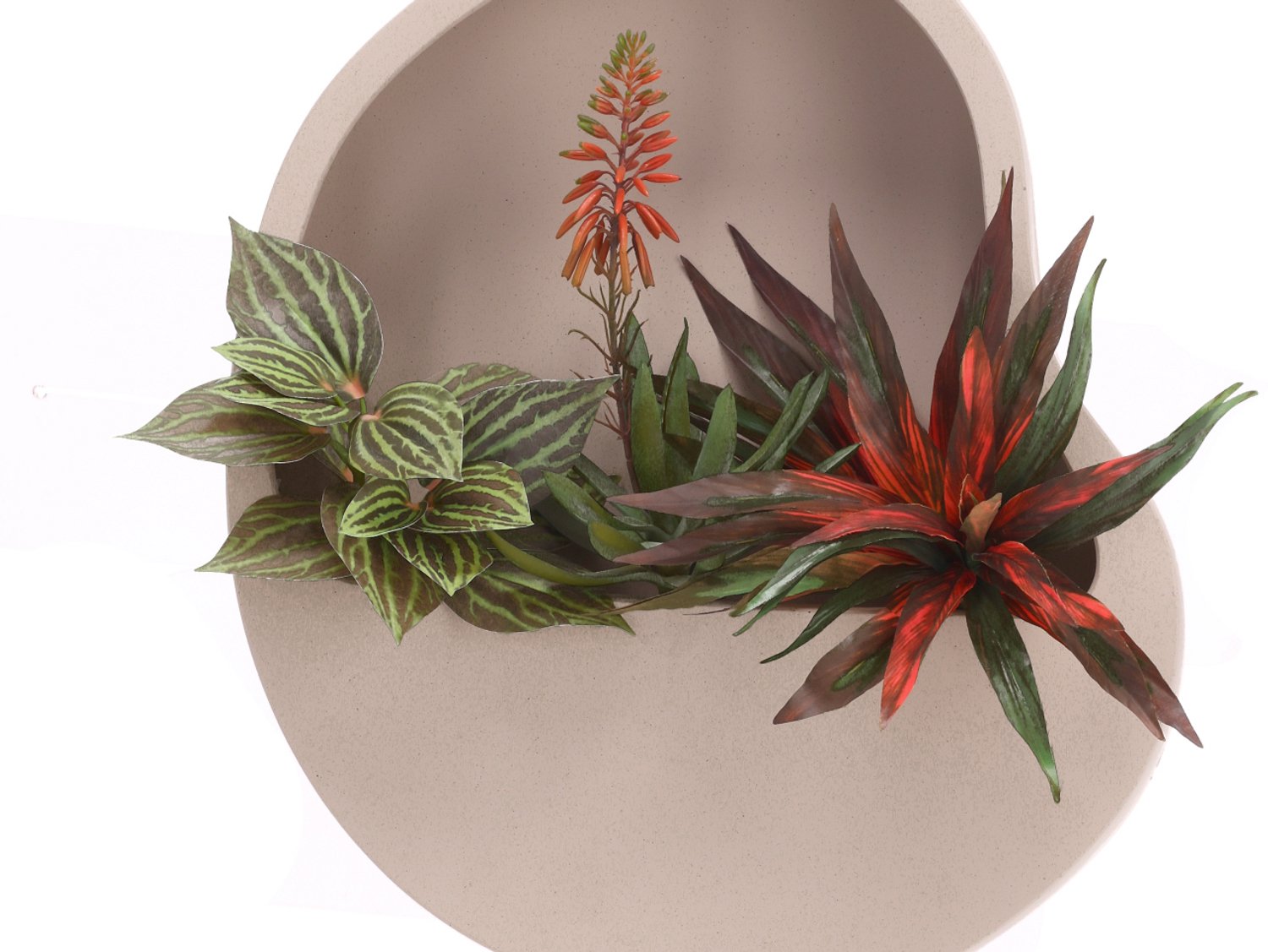 Wandhanger Rick - DIY Wanddecoratie Kunstplanten 45x50cm