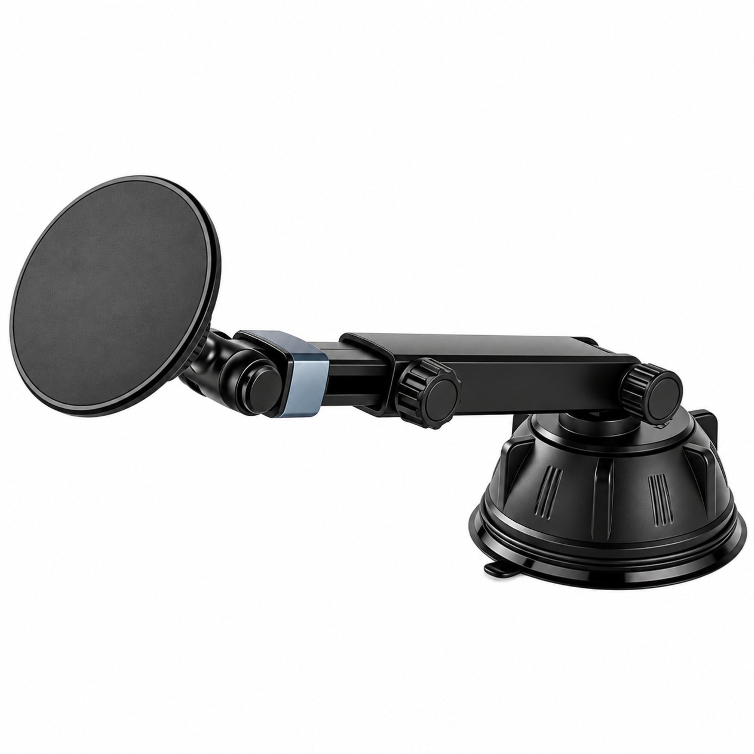 Telefoonhouder voor in de auto met zuignap, magnetische houderplaat en uitschuifbare arm