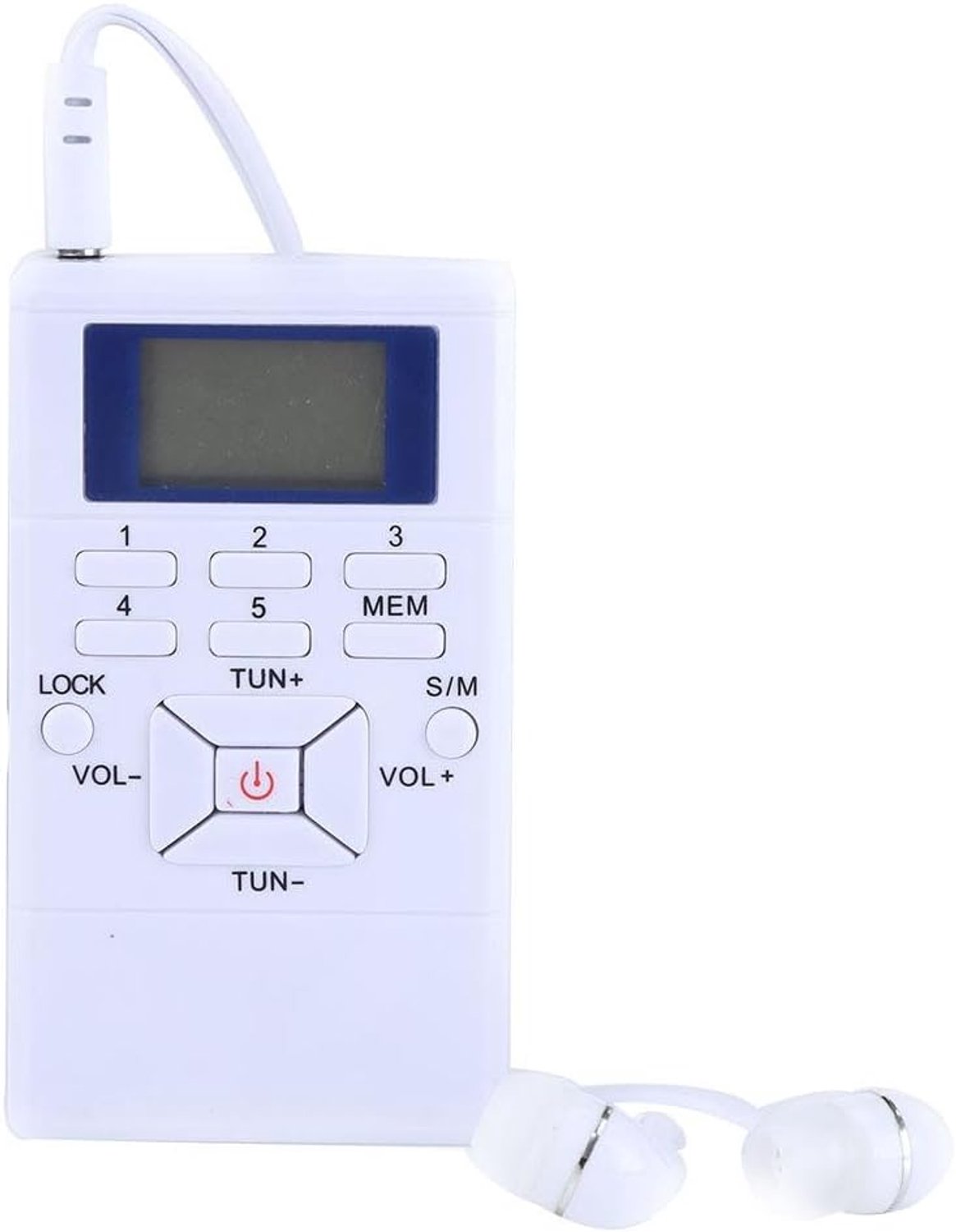 Mini draagbare FM-radio - LCD - draadloze ontvanger - ideaal voor buiten en sportschool - m-winkel