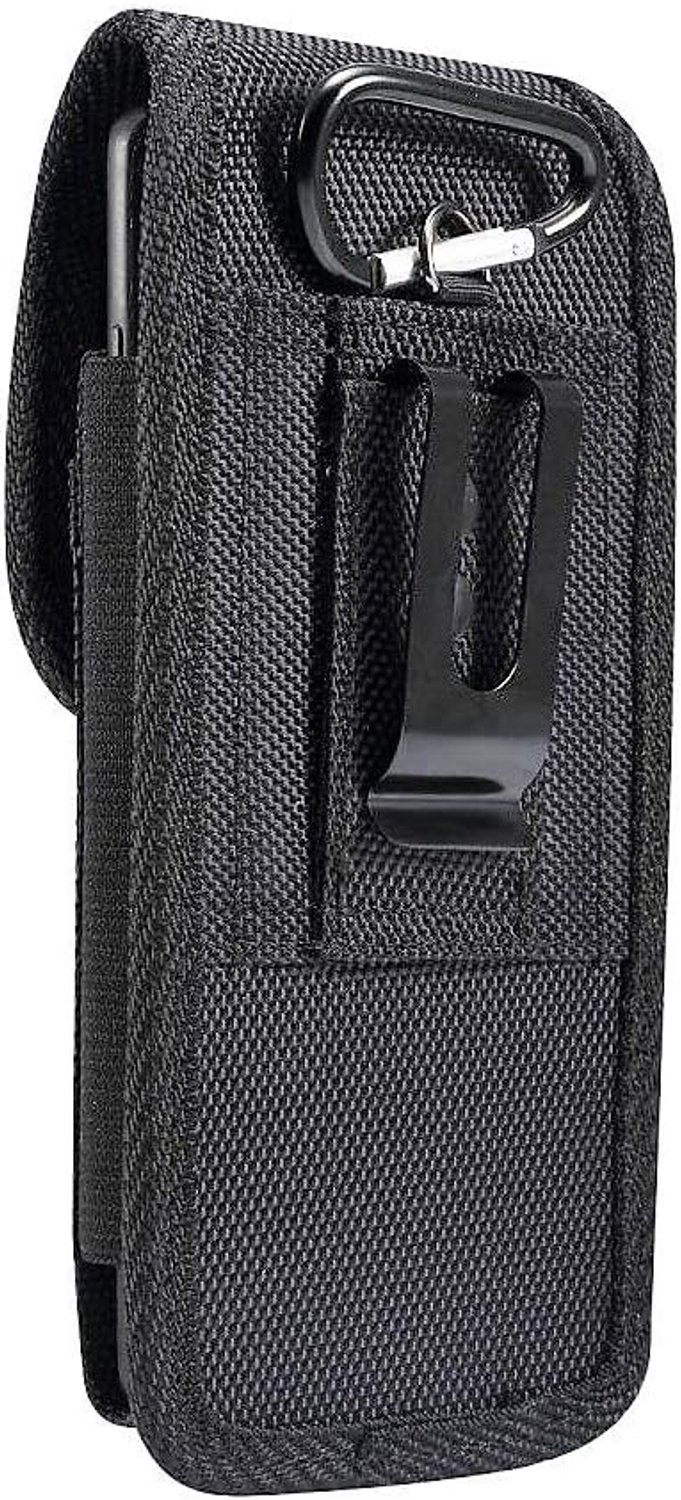 Gordelholster met metalen clip - Nylon - Dubbele bevestiging - Voor Blu V0210WW Vivo XL 3 Plus - ServiceTopper
