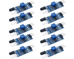 Infrarood Obstacle Avoidance Sensor Module 3-Wire IR Reflective Foto-elektrische Sensor voor Smart Car Robot