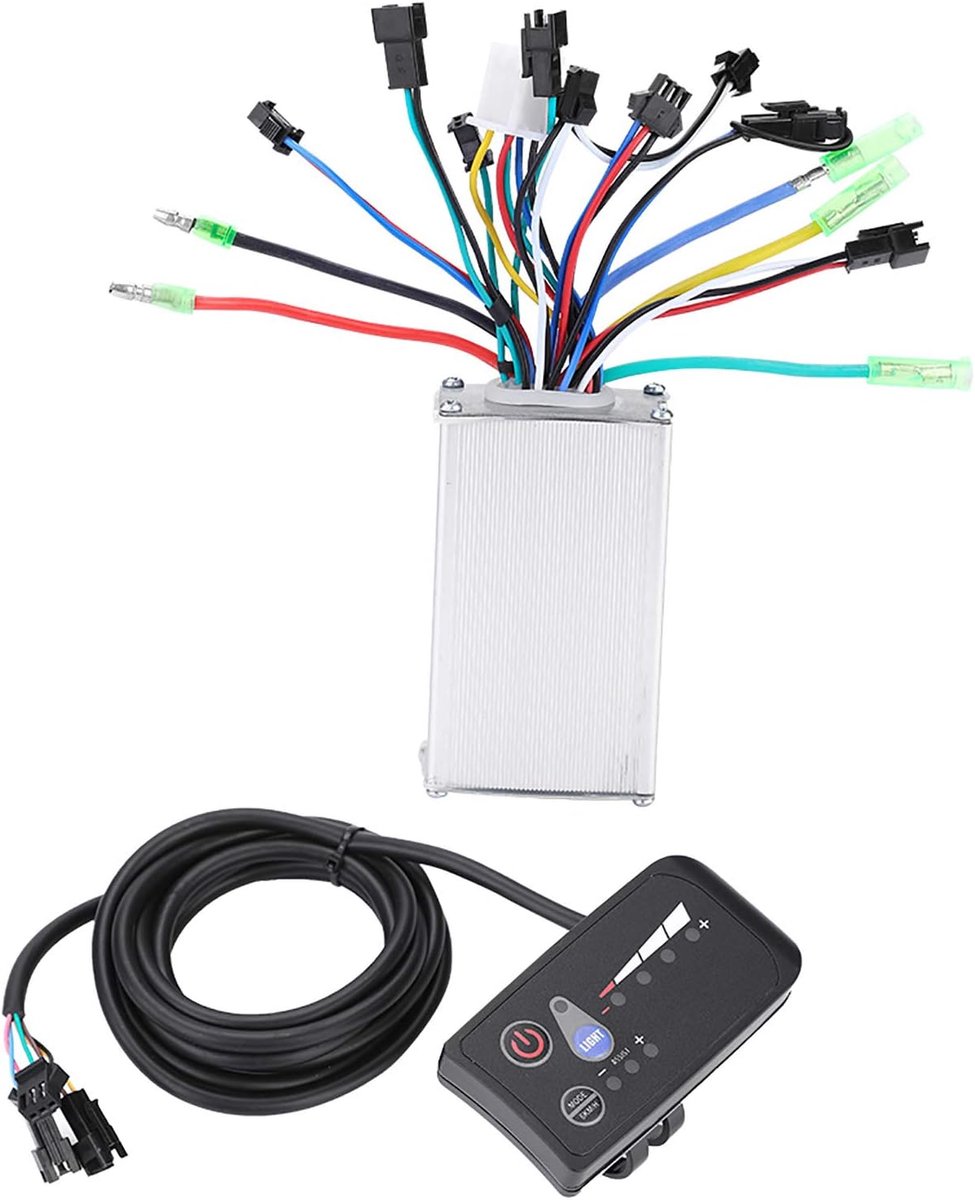 Borstelloze Controller 250W/350W 24V 36V 48V Waterdichte Elektrische Fiets E-Bike Scooter Borstelloze Controller met LED-display(24V)