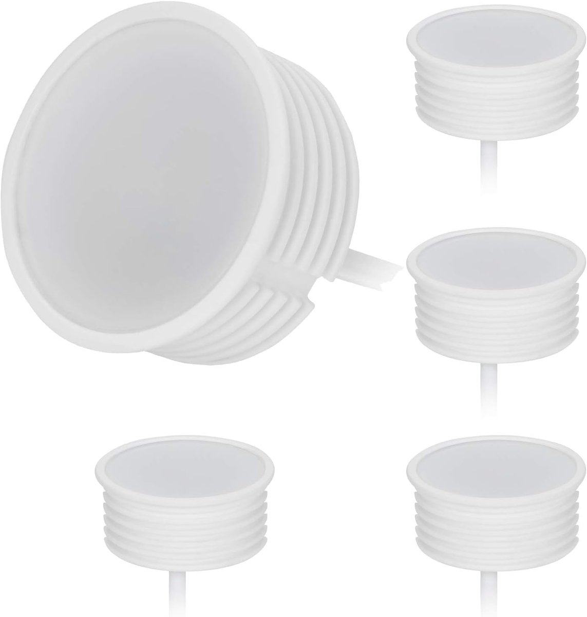 5x LED Module 5W Ultra Plat ø50x22mm voor Inbouwspot, Dimbaar, 230V, Warm Wit 300K, 425lm, vervangt GU10 MR16 Lichtbronnen