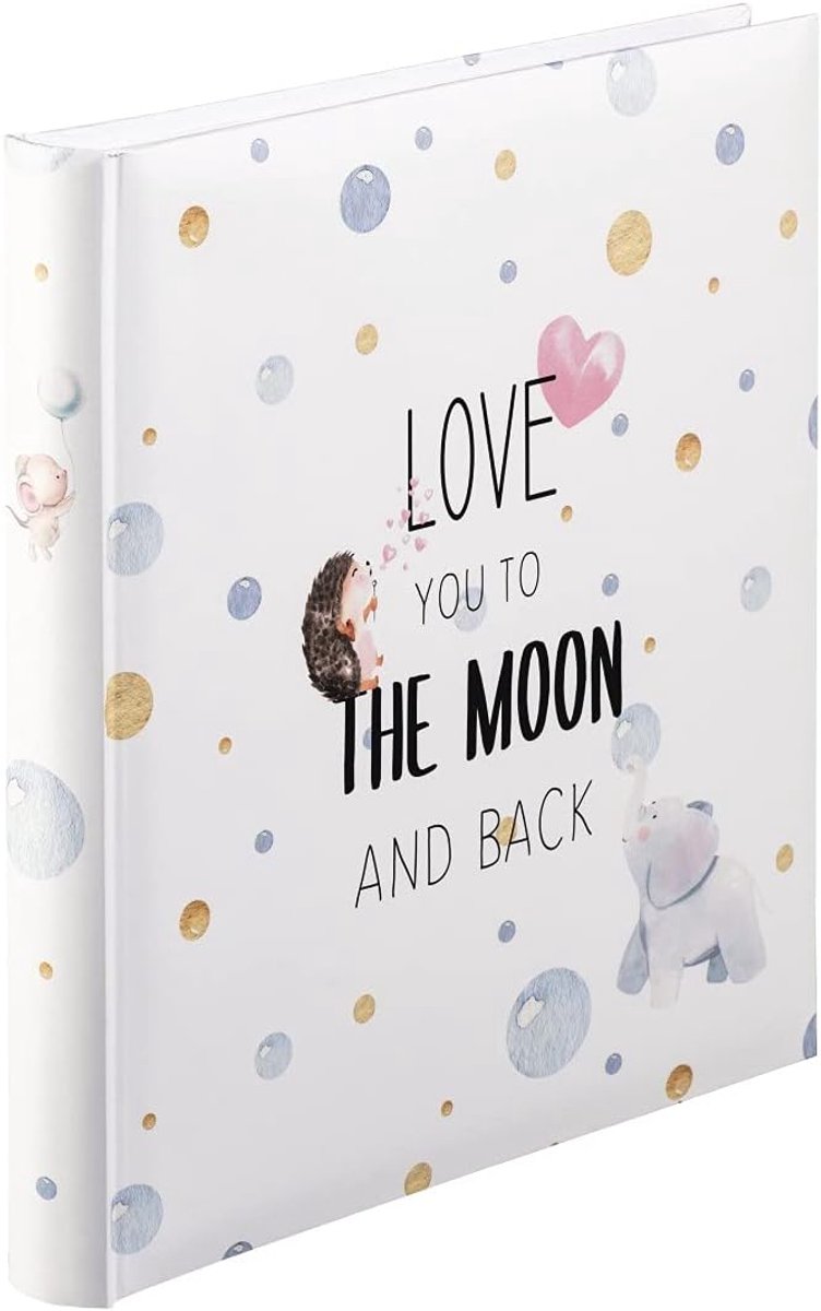 Fotoalbum - To The Moon - 29 x 32 cm - 60 pagina's - voor 300 foto's 10 x 15 cm - meerkleurig