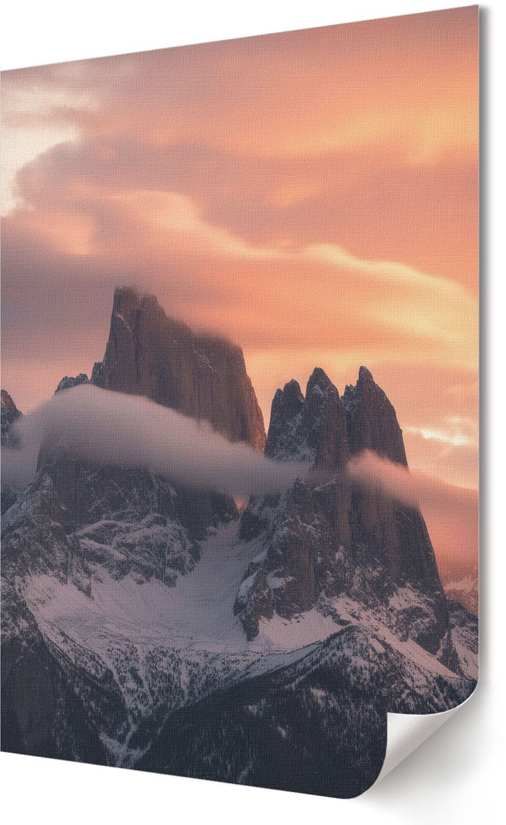 Coloray Polycanvas Wandposter - Historische Stad, Fotografie - A3 - Beige Design - Rechthoek - Muurkunst - Woonkamer, Slaapkamer, Kantoor - Klassiek