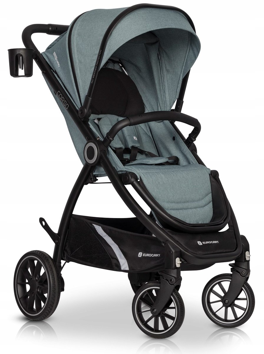 Euro-Cart Corso Kinderwagen - Grote Rubberen Wielen, 22kg