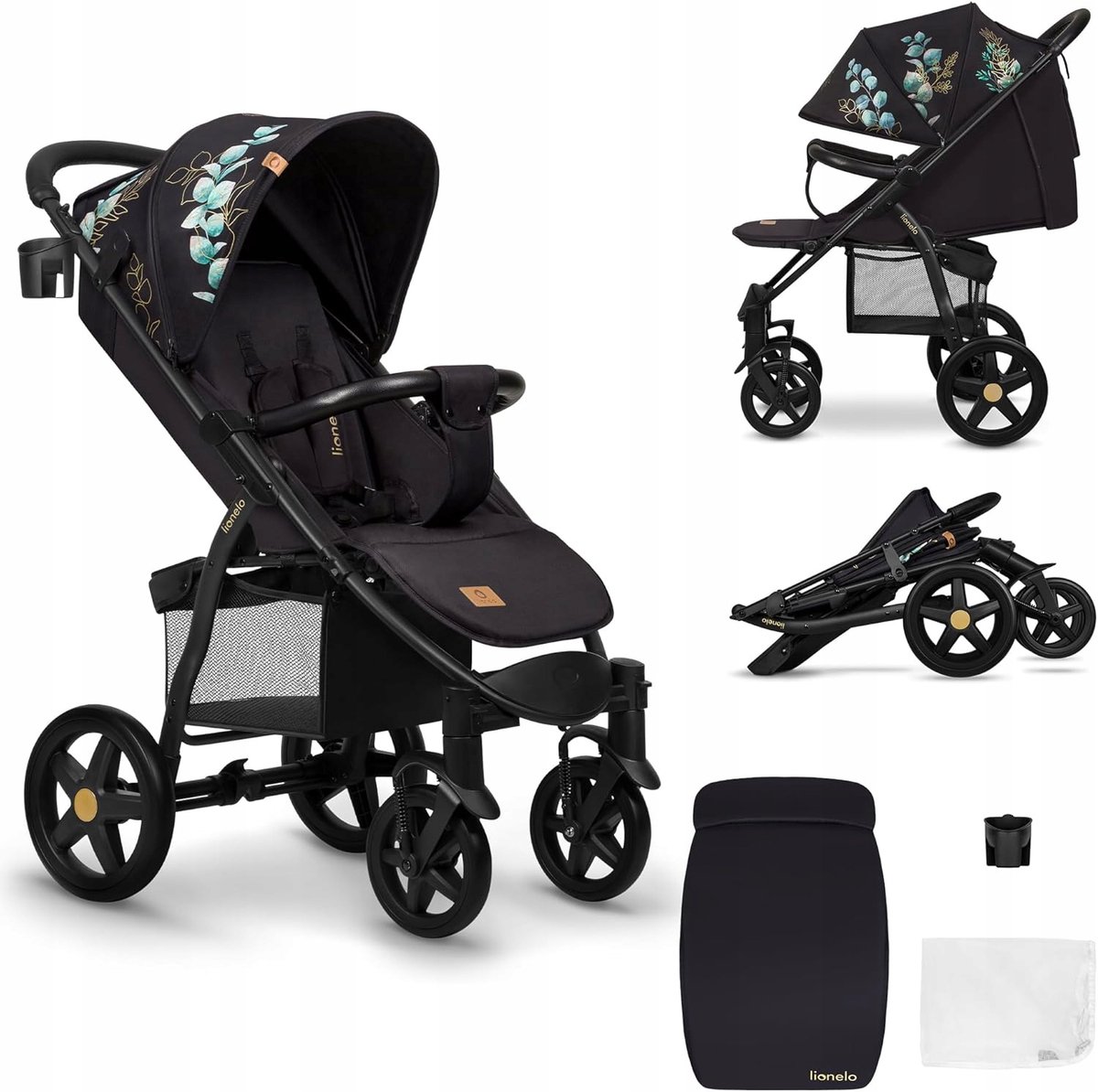 Luxe Kinderbuggy tot 22kg met Zonnekap - Comfortabel en Veilig
