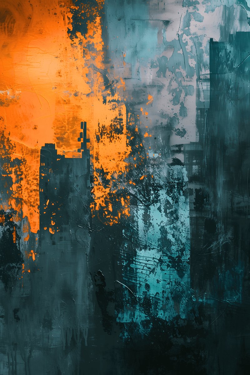 Kleurrijk Poster - Modern - Abstract - Stijlvol - Hedendaags - Kunst - Design - posters - formaat 70x100cm - Wanddecoratie - L2578MT