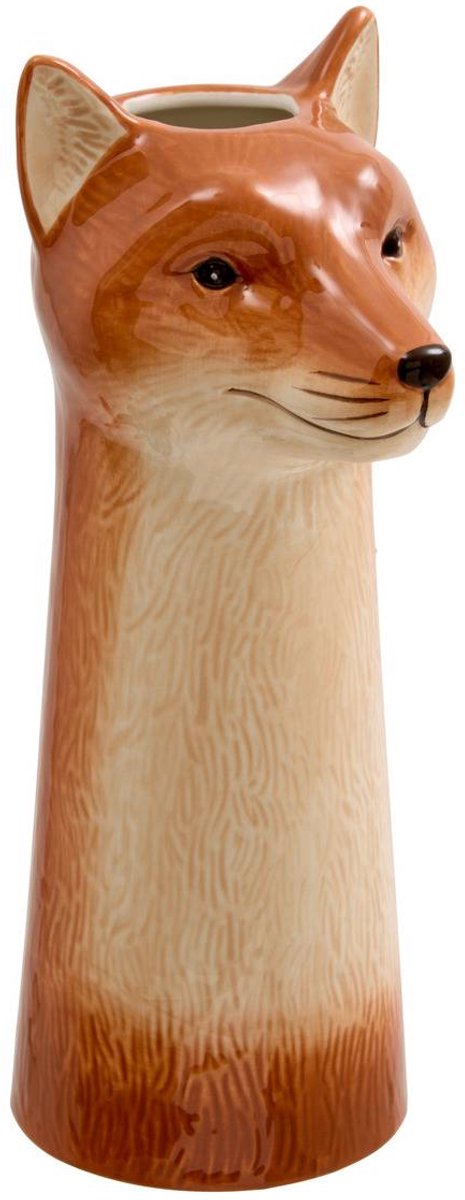 Atmosphera Créateur d'intérieur® Keramische vaas met vosmotief, Lisière, H. 25 cm Modèle A