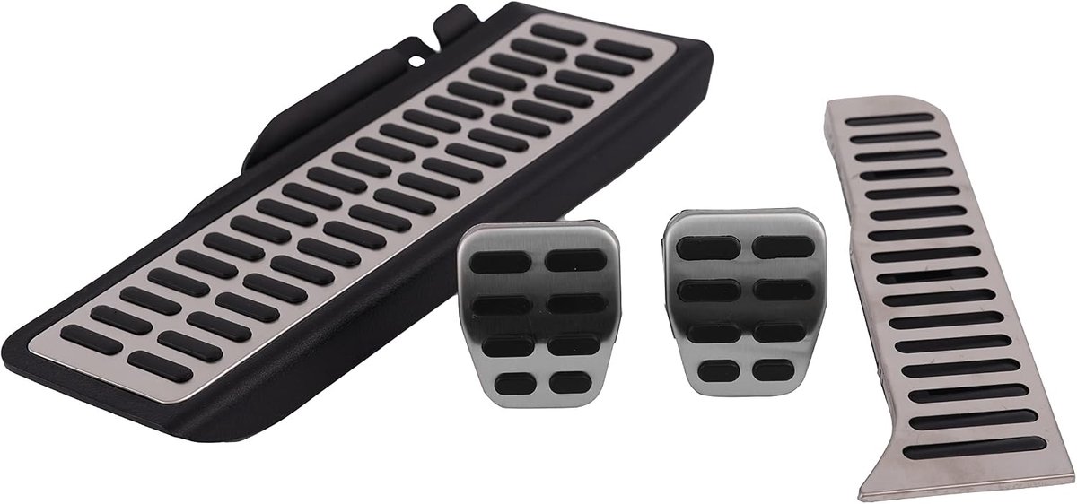 Pedaal Caps Voetsteunen Pedaal Pedalen Set voor Golf 5 (Bj. 2003-2009) Golf 6 (Bj. 2008-2013) Golf Plus (Bj. 2005-2013)