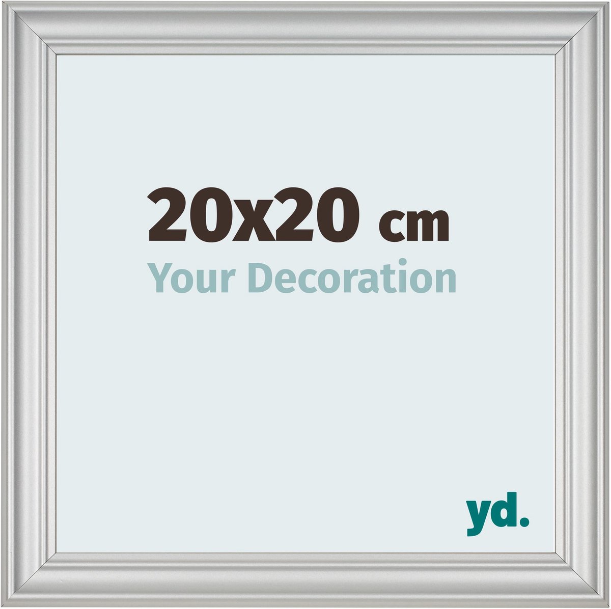 yd. Your Decoration - Fotolijst 20x20 cm - MDF - Zilver Mat - Lazio