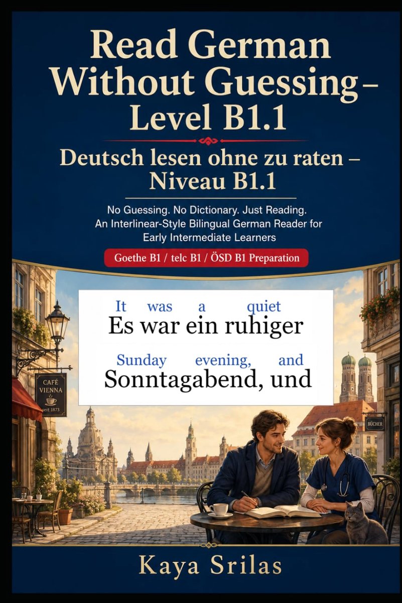Read German Without Guessing — Level B1.1 / Deutsch lesen ohne zu raten — Niveau B1.1: No Guessing. No Dictionary. - ShopVlot