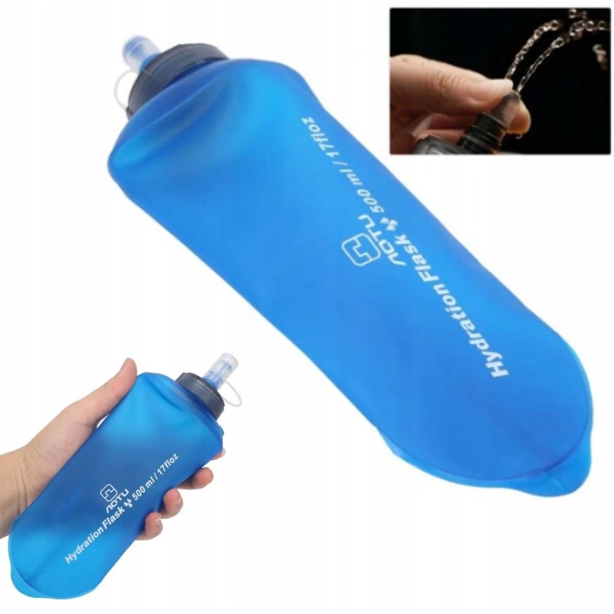 Opvouwbare Siliconen Waterfles 500ml - Ideaal voor Sport & Reizen