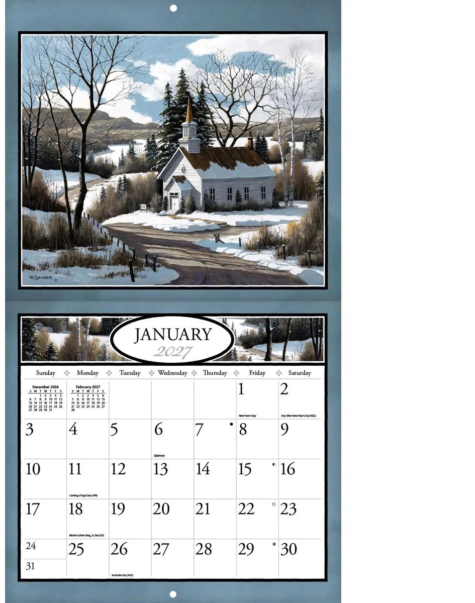 Country Churches Kalender 2027