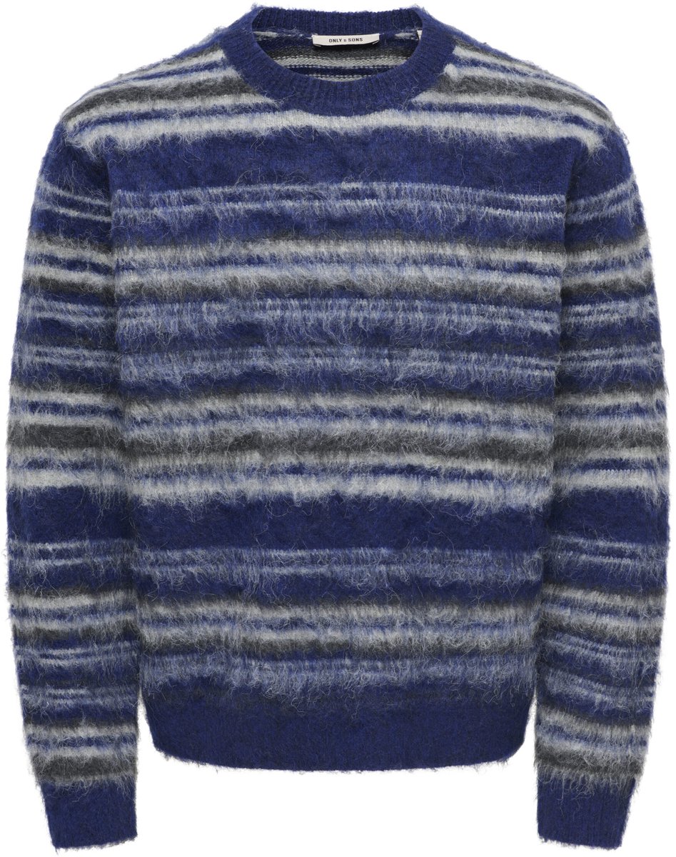 ONLY - Heren pull - Maat S - Mannen - MARINE - polyester
