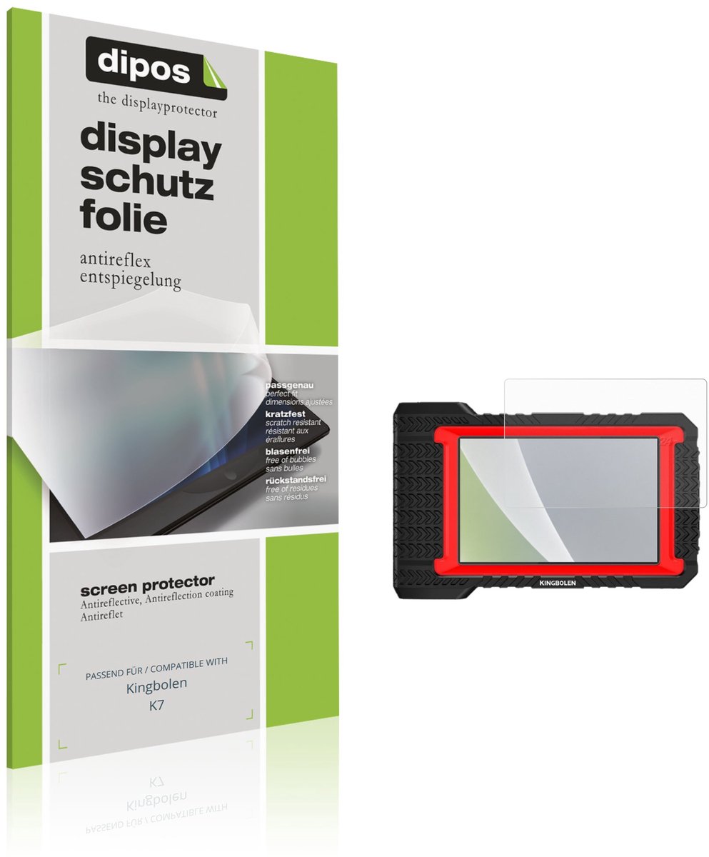 dipos – 2x Matte Beschermfolie geschikt voor Kingbolen K7 | Krasbestendige & antireflecterende Screenprotector Ultra-Thin