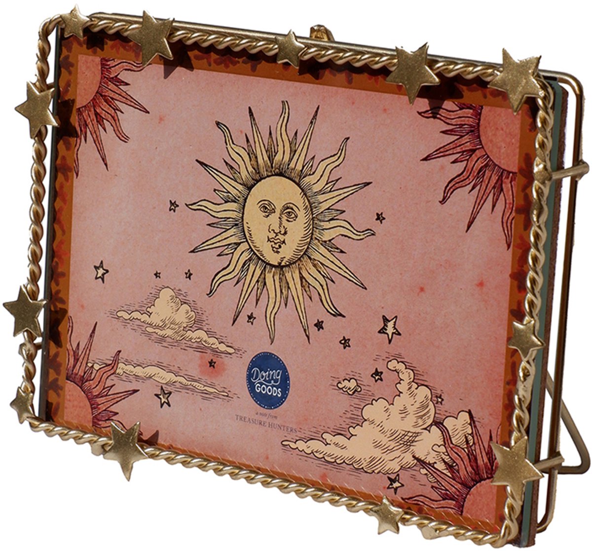 Doing Goods Stacie Star Frame Large - Gold Matt Goud
