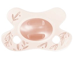 Difrax Natural Fopspeen - Newborn - Dusty Pink Leafs
