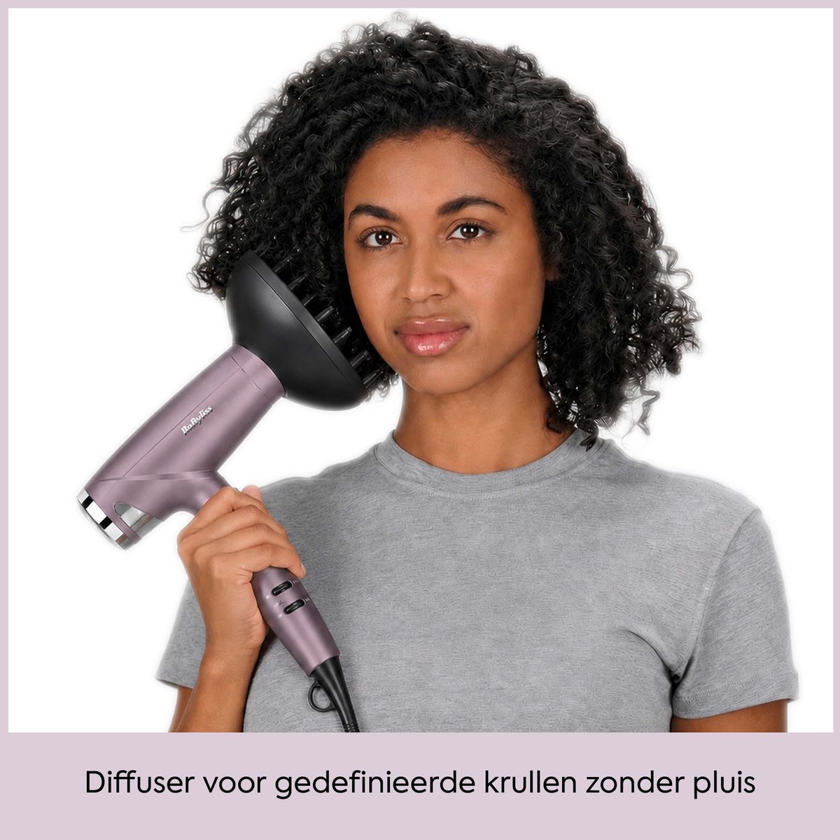 BaByliss Futura Digitale Föhn D6051DE - Professionele Digitale Motor voor Snel Drogen - 1600W - 3 temperaturen en 3 snelheden – Ionische functie voor glad en pluisvrij haar - Haardroger met Smalle blaasmond en Diffuser – Voor een professionele look thumbnail 2