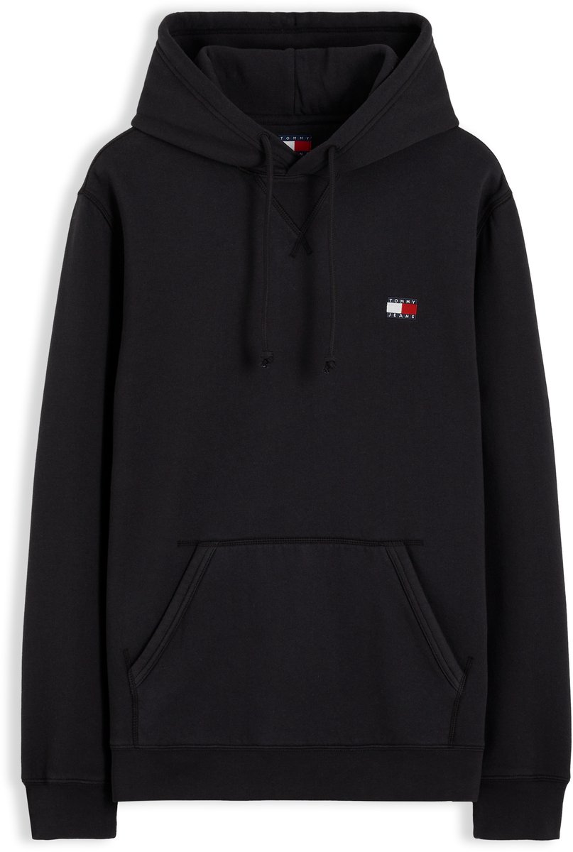 Tommy Jeans Trui Tjm Reg Badge Hoodie Ext Dm0dm23606 Bds Black Mannen Maat - M