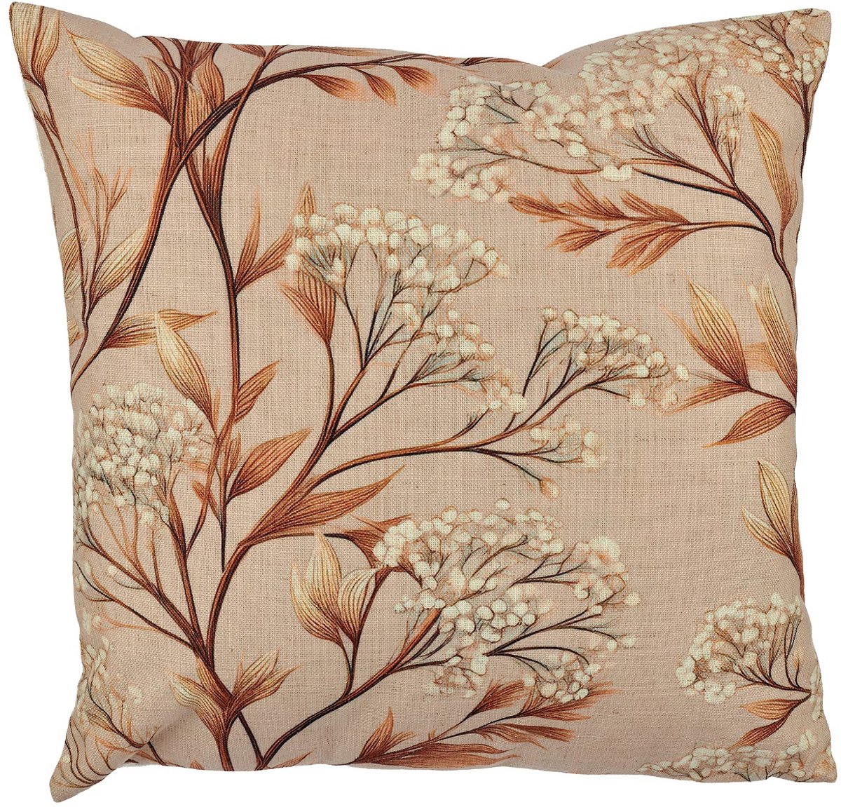 Gasper Lepuro kussen Instyle ranken beige-bruin 45 x 45 cm