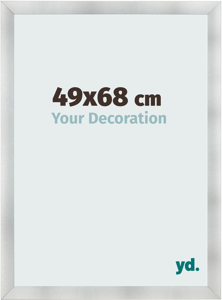 yd. Your Decoration - Fotolijst 49x68 cm - MDF - Aluminium Geborsteld - Pisa