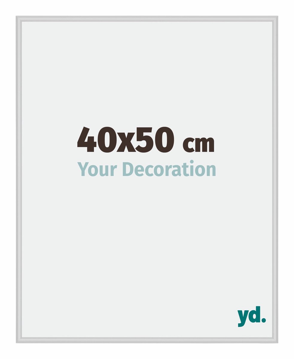 yd. Your Decoration - Fotolijst 40x50 cm - Aluminium - Zilver Mat - Miami