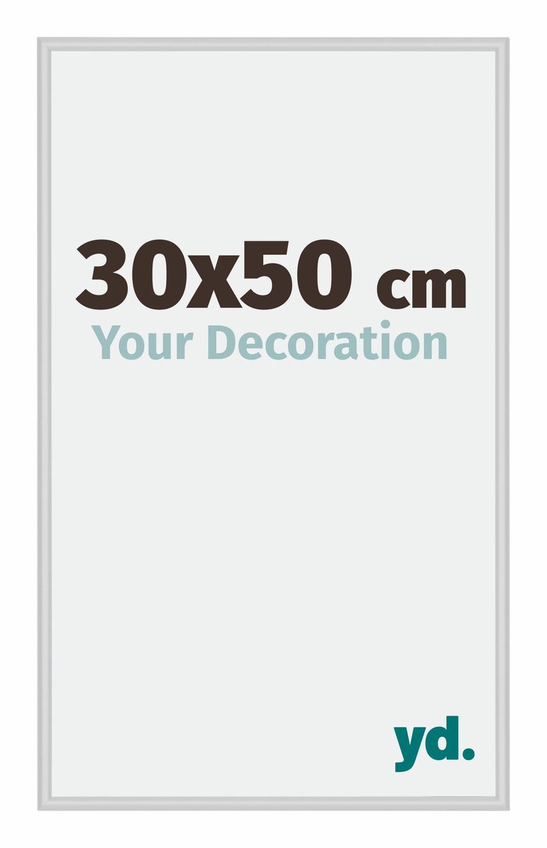 yd. Your Decoration - Fotolijst 30x50 cm - Aluminium - Zilver Mat - Miami
