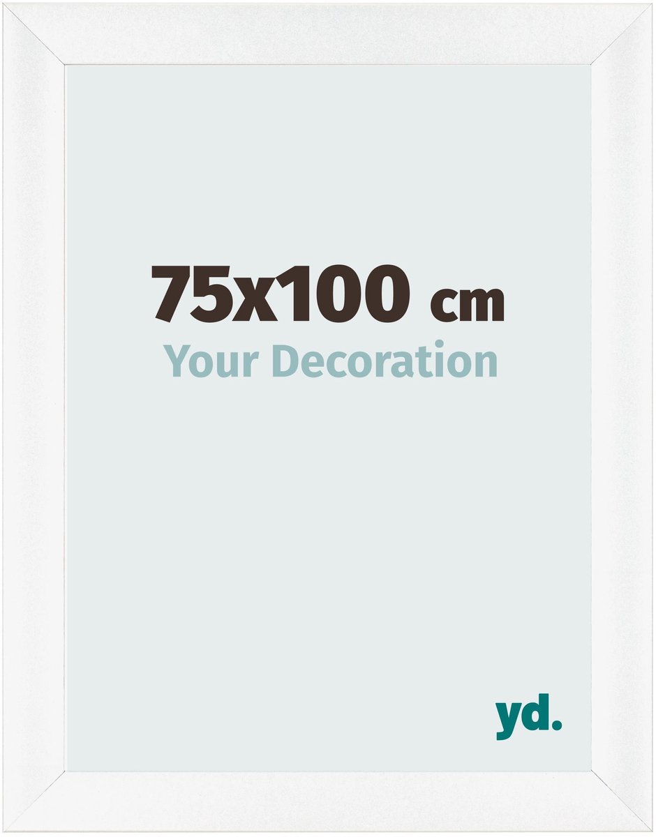 yd. Your Decoration - Fotolijst 75x100 cm - MDF - Wit Mat - Pisa