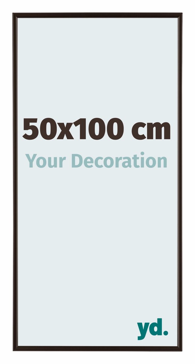yd. Your Decoration - Fotolijst 50x100 cm - Kunststof - Antraciet - Evry
