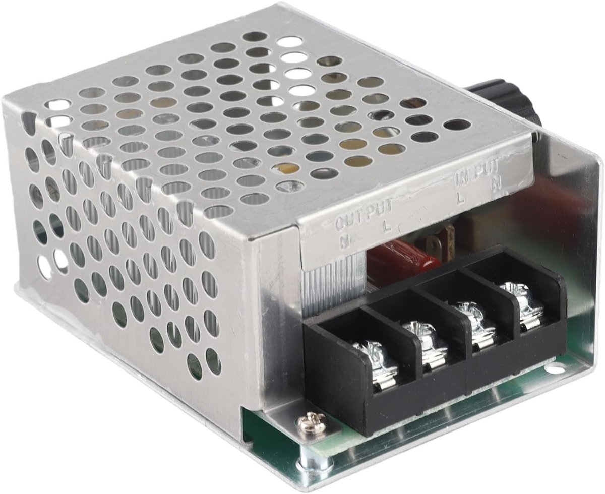 Voltage Regulator 4000W - Snelheidsregelaar 220V - Voor borstelmotoren - Ideaal voor huishoudelijke apparaten - ShopVlot