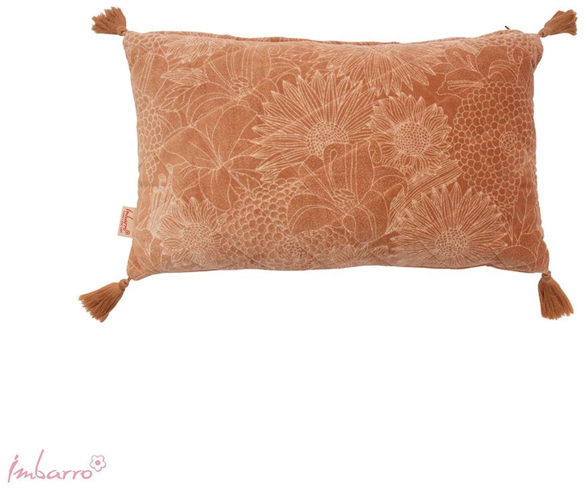 Imbarro Home & Fashion Imbarro - Sierkussen - Pure Camel - Velours - 30 x 50 cm