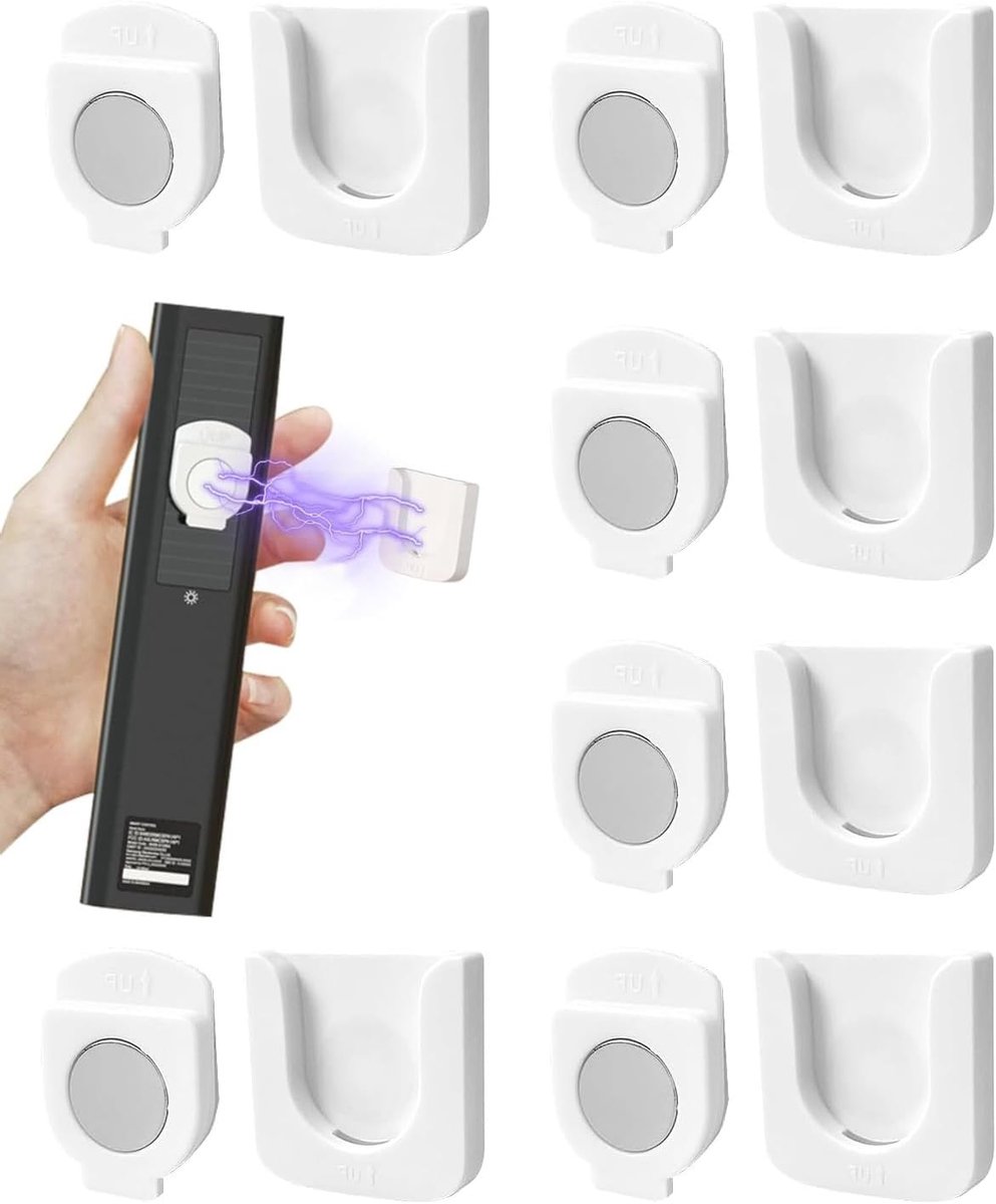 Pack of 6 Magnetic Remote Control Holders, Remote Control Holder, Strong Magnet, Wall Remote Control Holder for TV - ShopVlot