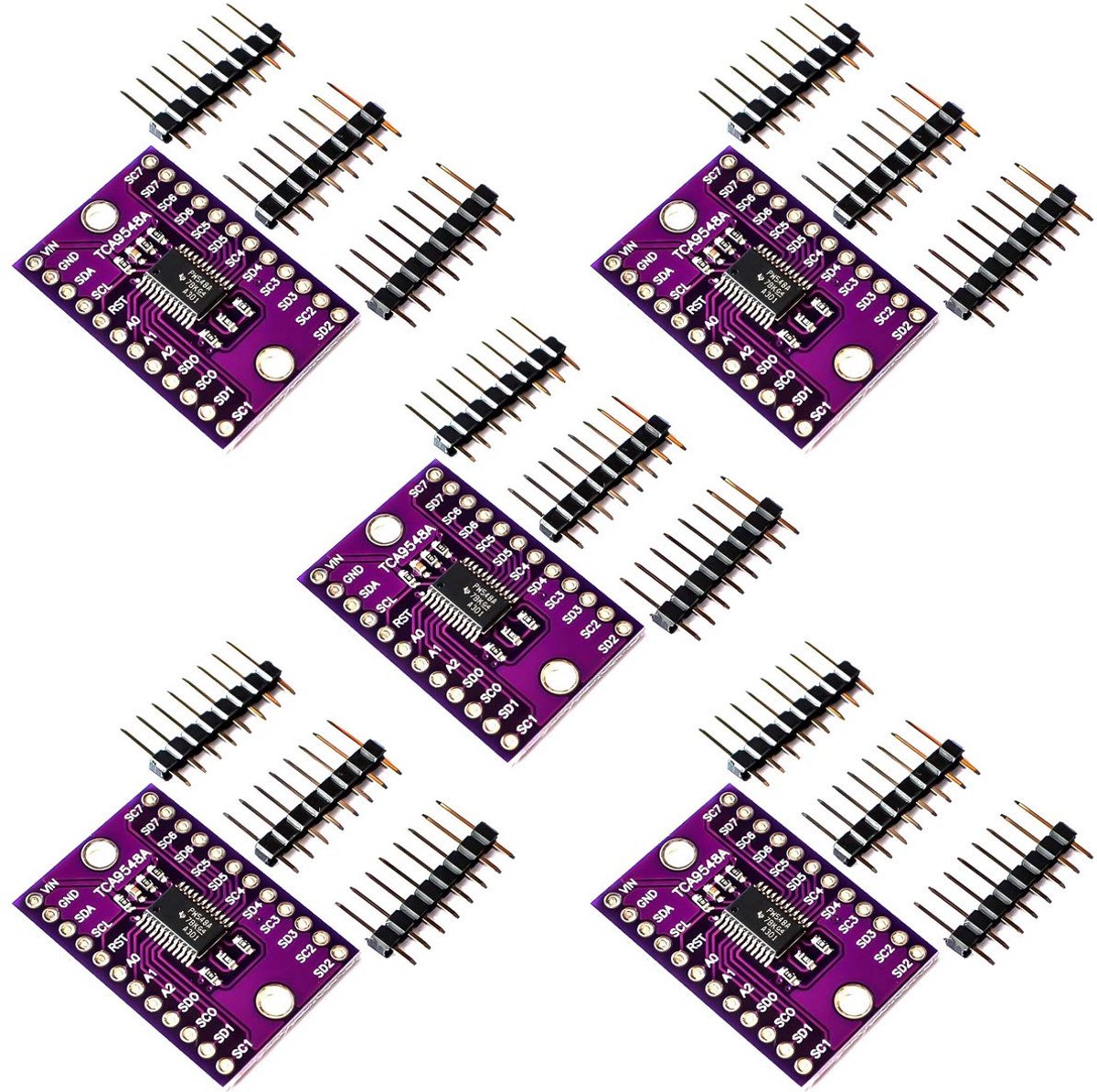 5PACK Uitbreidingskaart TCA9548A I2C IIC Multiplexer Breakout Board 8 Kanaals Uitbreidingskaart voor Arduino