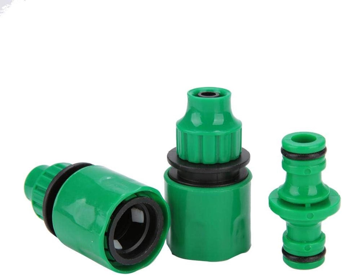 3 stuks 3/8 slang snelkoppeling slangreparatie aansluiting tuinirrigatieapparaat adapter voor huis tuin slang reparatie gereedschap herbruikbare verpakking