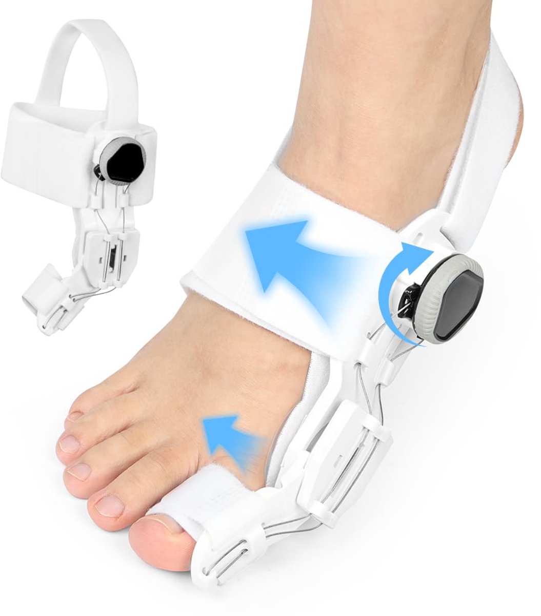 Corrector grote teen stijltang voor dames en heren, verstelbare bunion spalk met hielriem, teenscheider voor Hallux Valgus, Bunion Relief, Voeten Dag Nacht Ondersteuning, Links en Rechts