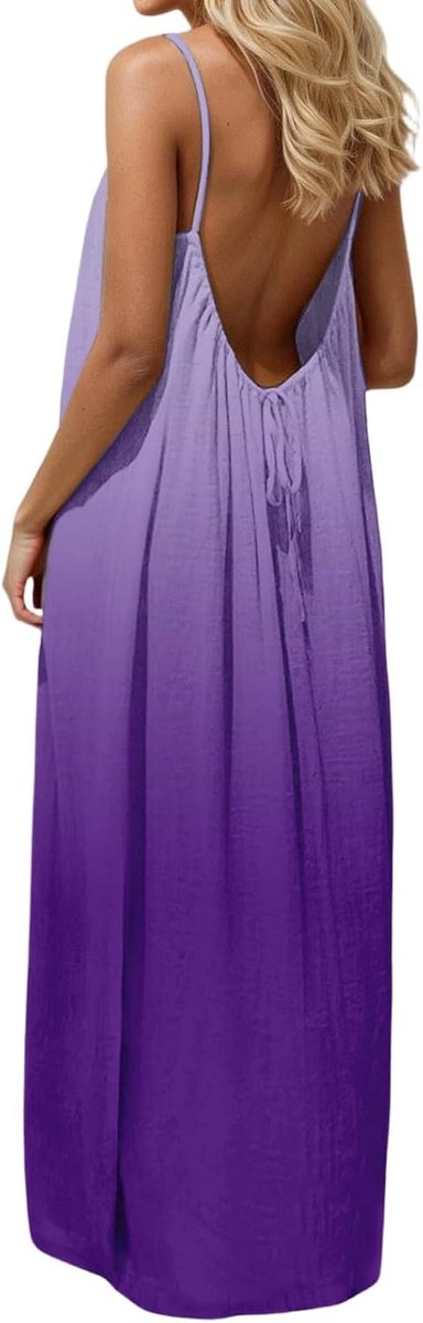 Zomerjurk zonder mouwen met verstelbare bandjes