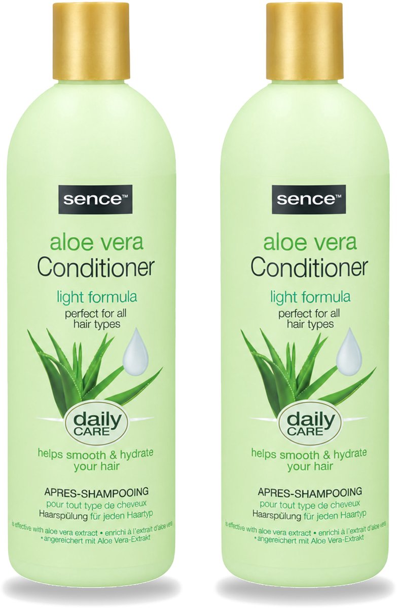 2 x Sence - Aloë Vera - Conditioner - Hydraterend - 400 ml - Voordeelverpakking - 2 stuks