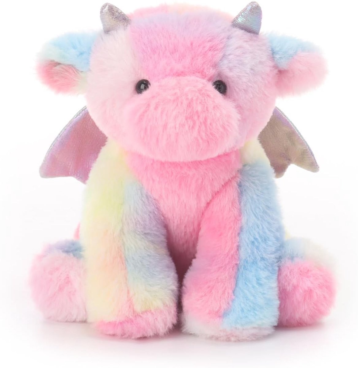 Knuffels Kleurrijke drakenknuffel voor kinderen en baby's 20 cm