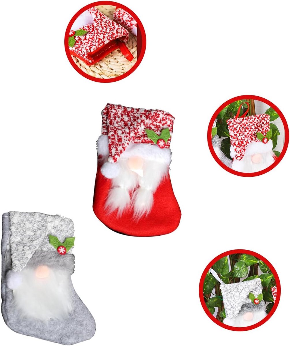 Kerstman laarzen van vilt, traditionele kerstdecoratie