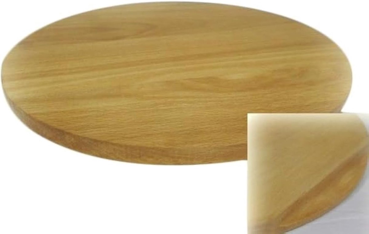 Pizzaplaat Cirkelvormige Houten Plaat Snijplank Snij- en Serveerbord Massief Hout – 30 cm – 12 Inch