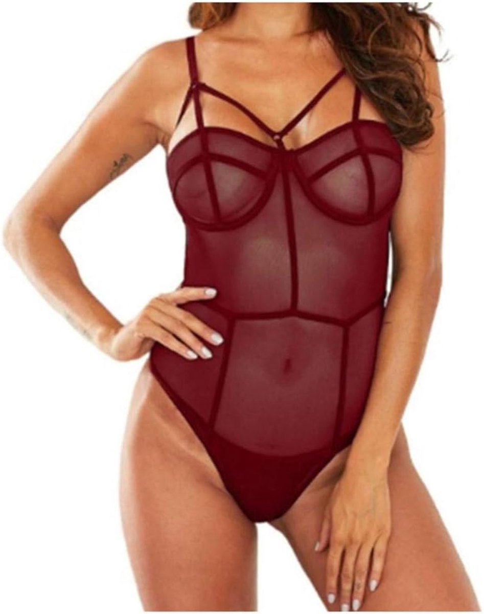 Dameskostuums Transparant Kant Sexy Lingerie Vrouwen Backless Kostuums Vrouwen Ondergoed Jurken