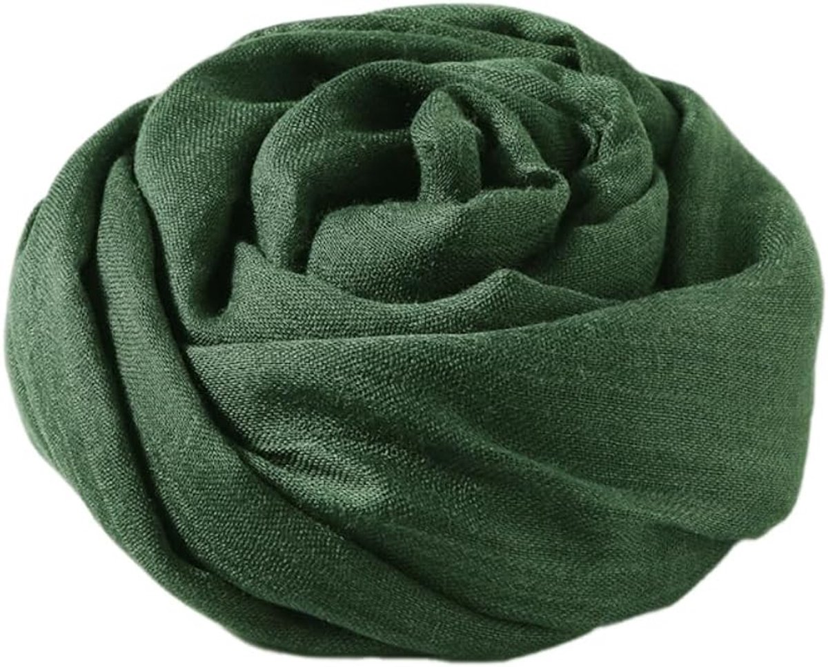 Effen sjaal voor dames, katoen, lichte damessjaal, elegante grote sjaals doeken, effen doeken, stola voor lange halsdoek, cadeau voor dames